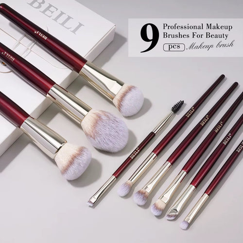 9pc Makeup Brush Set