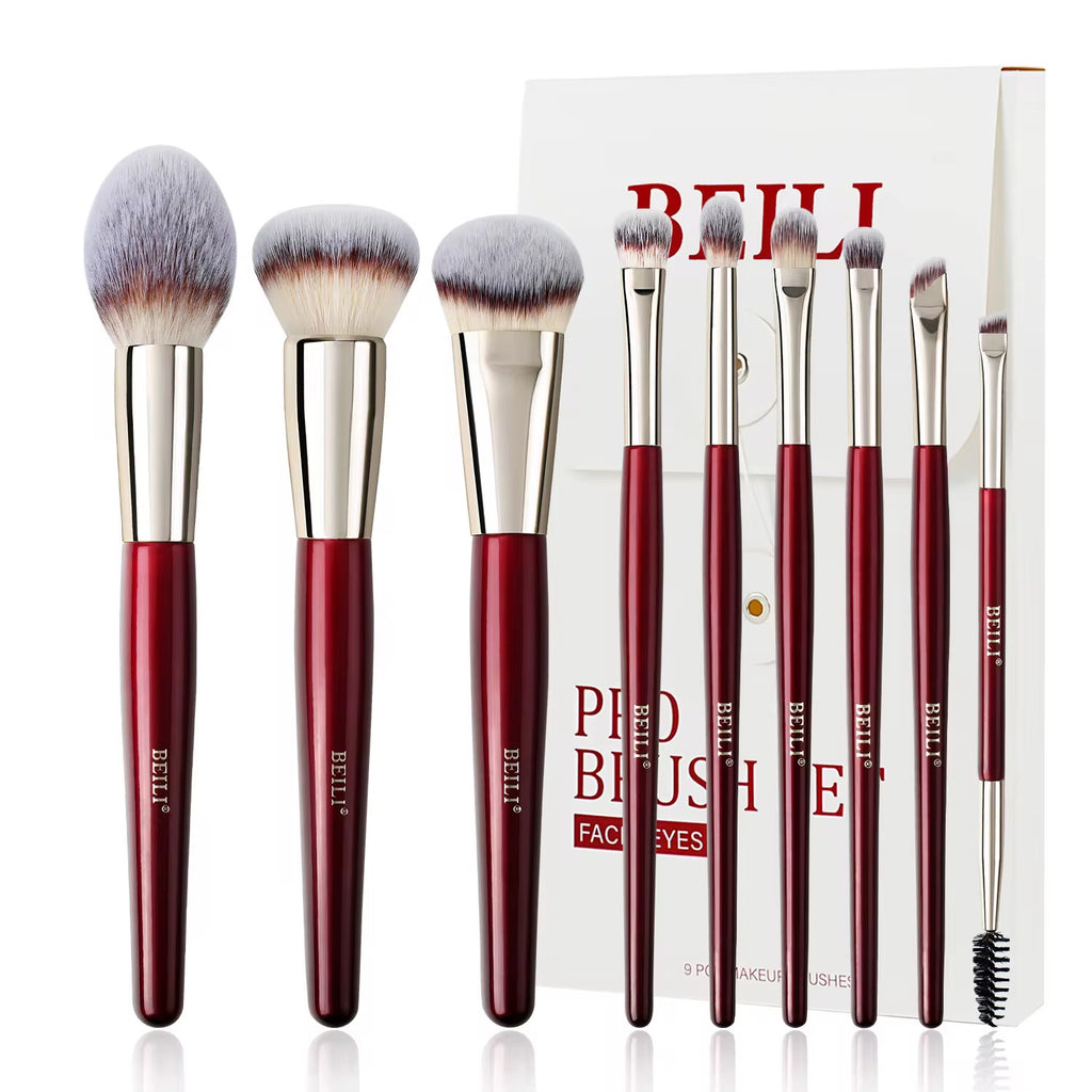 9pc Makeup Brush Set